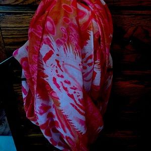 Scarf pink beautiful print